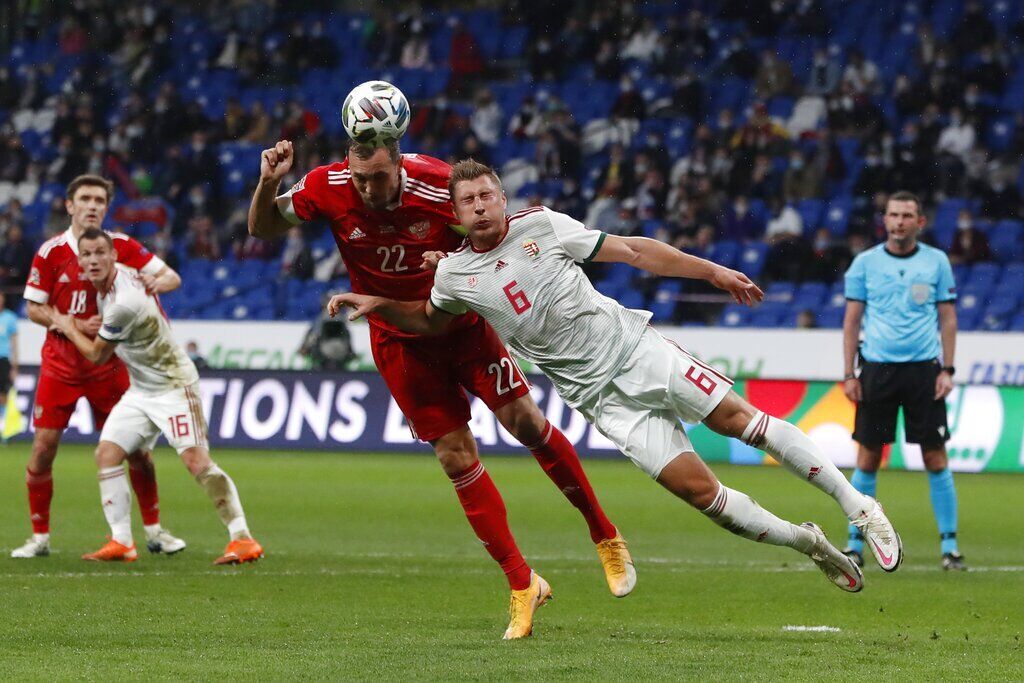APTOPIX Russia Hungary Nations League Soccer